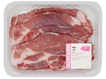 Friss, szeletelt sertéstarja