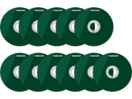 Conjunto de 12 discos de corte verdes para ferramentas elétricas.