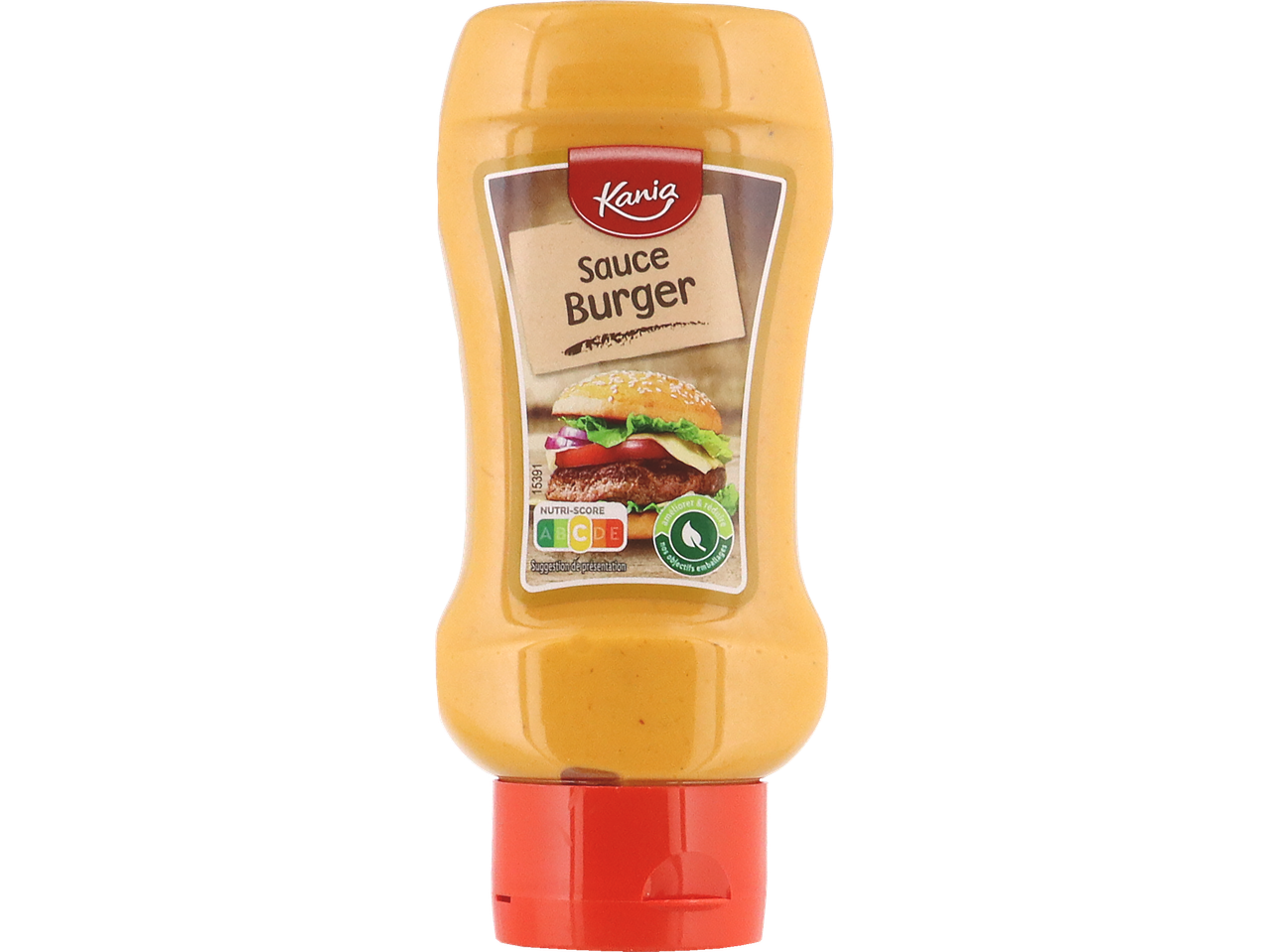 Sauce Burger Kania en bouteille avec un Nutri-Score C.