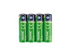 Fyra TRONIC CE+ laddningsbara batterier på 2500 mAh.