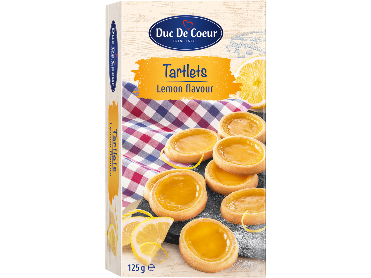 Duc De Coeur citronu tartleetes, franču stilā.