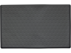 Covoraș de silicon gri închis cu model de diamant.