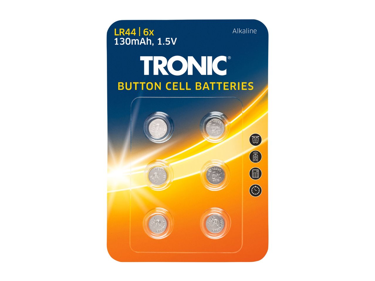 Go to full screen view: Tronic Button Cell Batteries - 6 Pack - Image 3