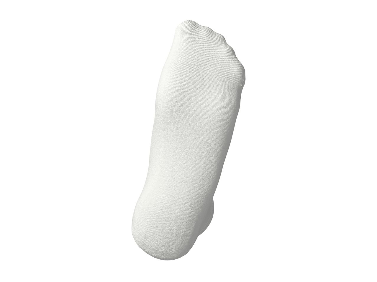 White foot-shaped sock