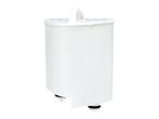 White replacement water filter cartridge with a handle on top