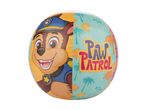 Beach ball with a cartoon dog character and tropical Paw Patrol design.