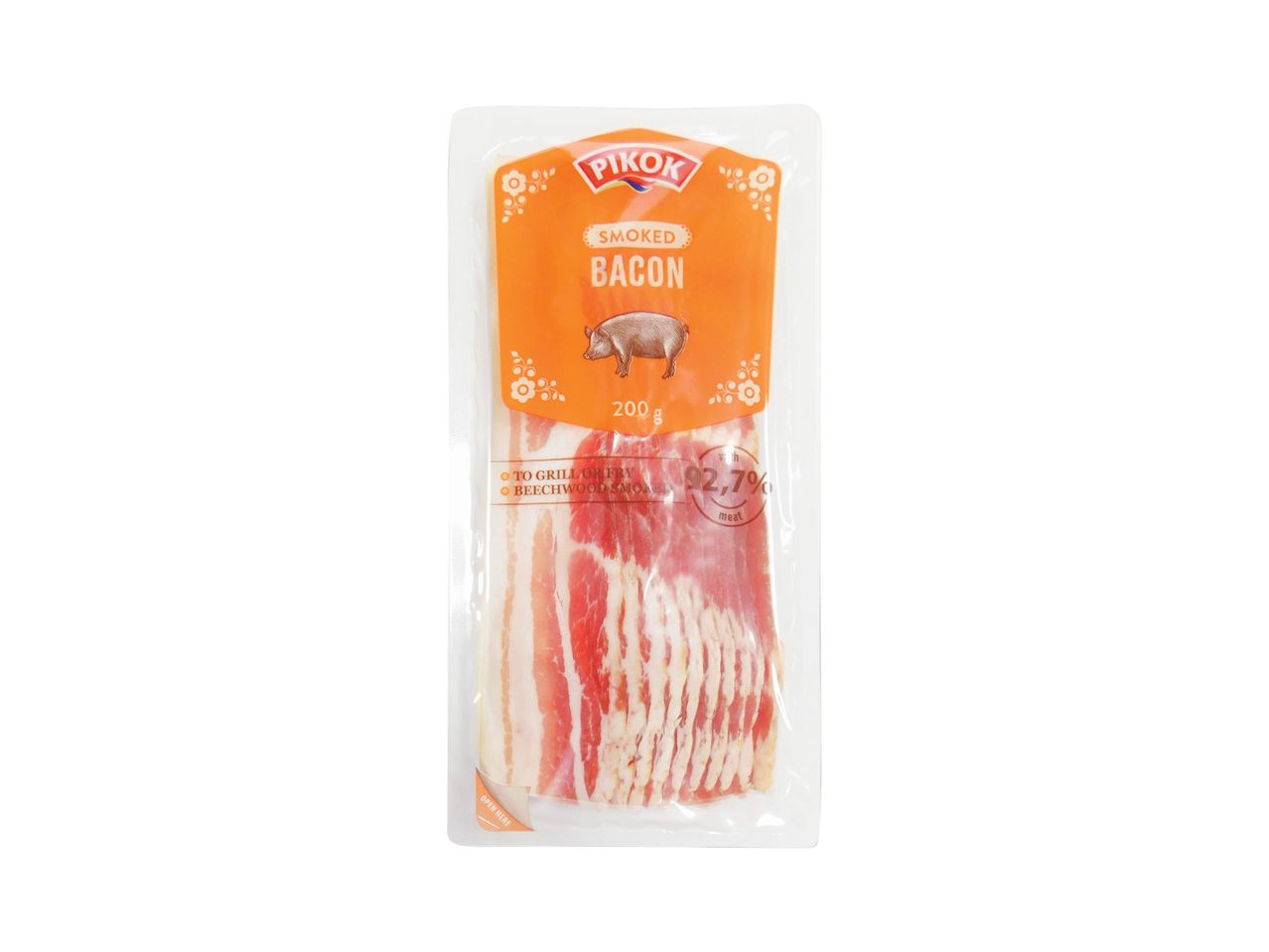 Slănină afumată Pikok, 200g.