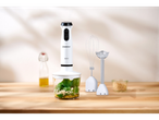 SilverCrest rankinis blenderis su priedais, paruoštas pesto gamybai.