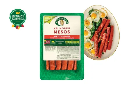 Karštai rūkytos „Medžiotojų“ dešrelės