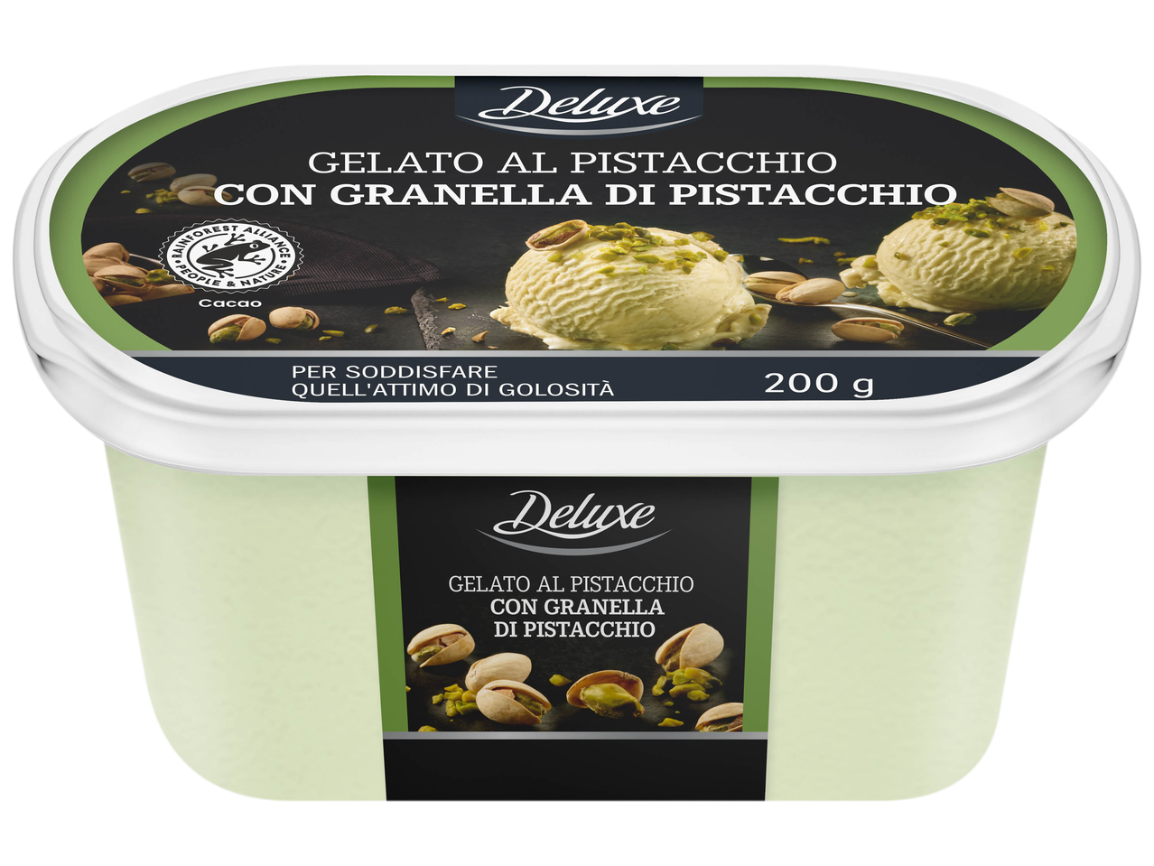 Gelato al pistacchio con granella di pistacchio