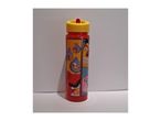 An Angry Birds-themed water bottle with a yellow lid.