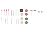 Rotary tool bits and grinding discs set.