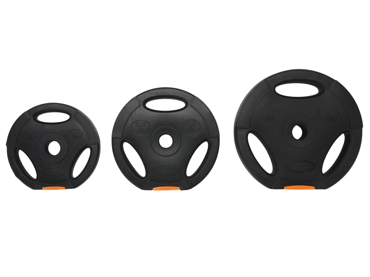 CRIVIT svaru komplekts 1,25 kg, 2,5 kg un 5 kg