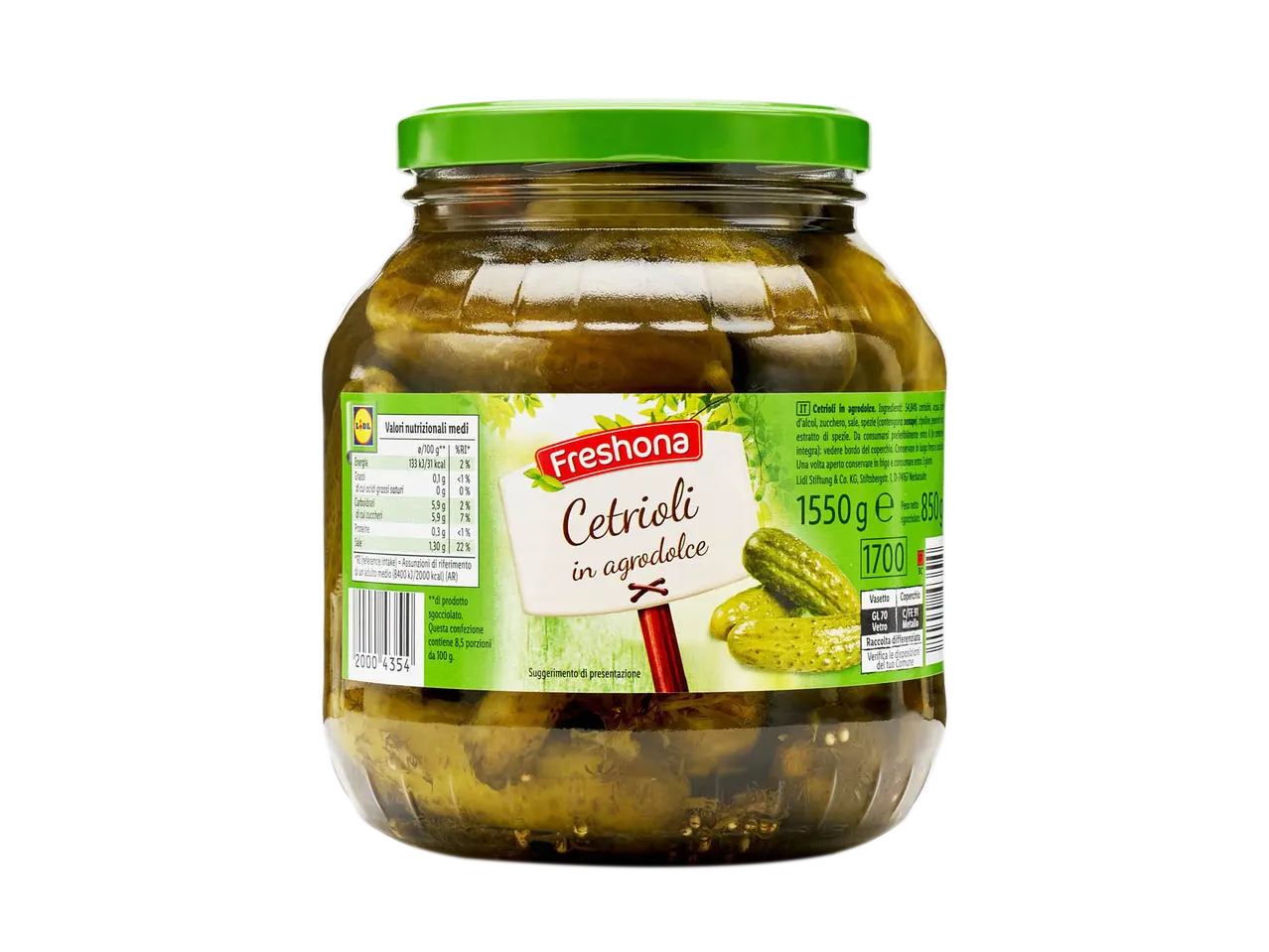 Cetrioli giganti aromatizzati