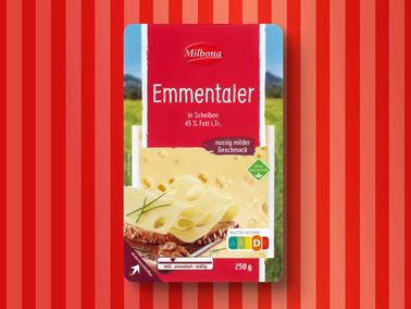 Milbona Emmentaler in Scheiben