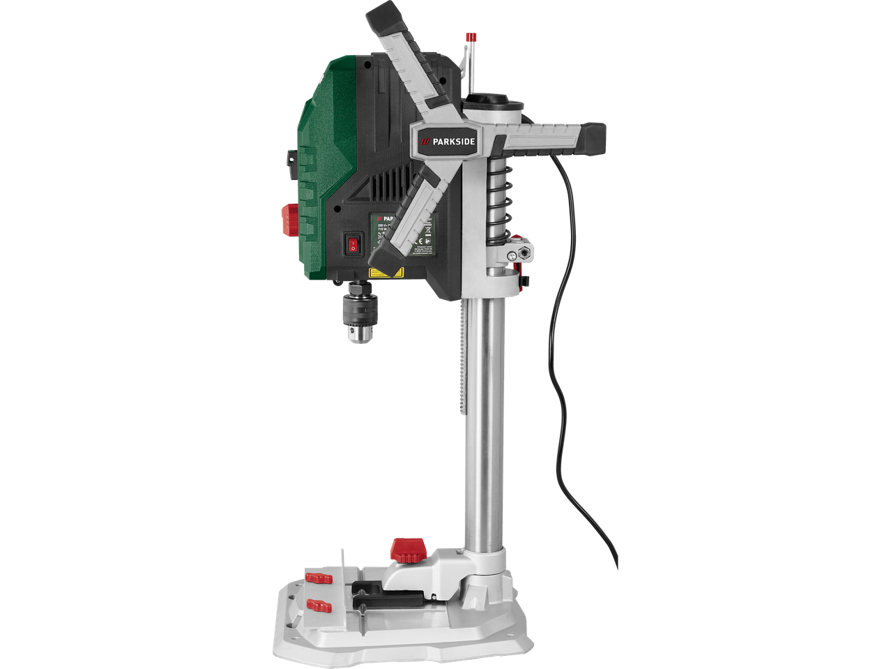 Perceuse à colonne Parkside avec étau.