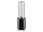 Liquidificador de batidos SILVERCREST, preto com recipiente transparente.
