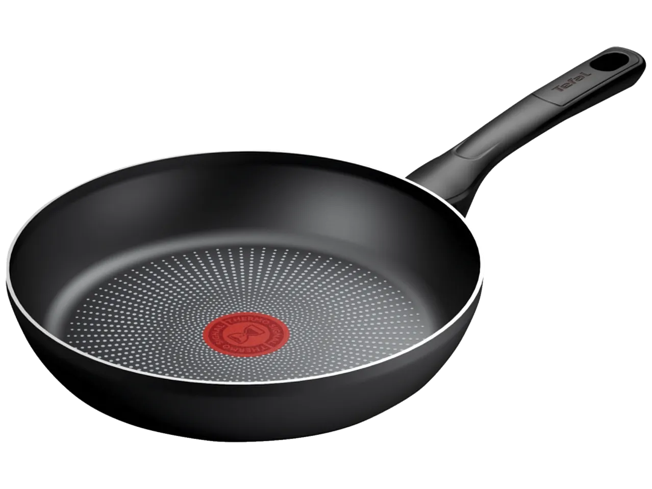 Tefal Frying Pan with a black non-stick coating and red Thermo-Signal indicator.