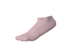 Meias curtas Esmara em rosa claro, com textura canelada.