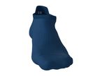 Single navy blue ankle sock with size 35-38 visible on the cuff.