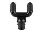Black U-shaped massage gun attachment