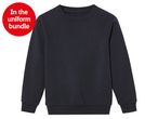 Navy blue Champion crewneck sweatshirt included in uniform bundle.