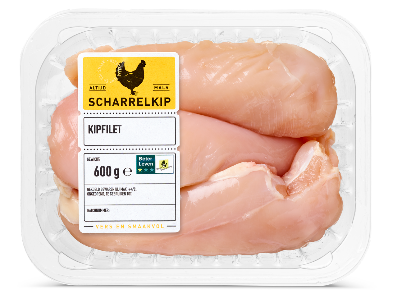 Kipfilet in verpakking, 600g