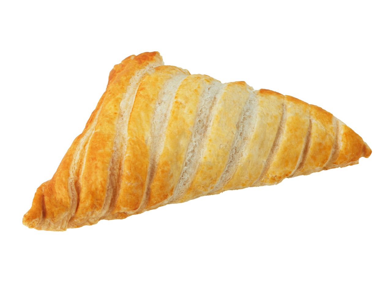 Triangular puff pastry pastry.