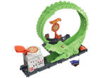 Hot Wheels Play Track krokodilli ja pitsarestoraniga.