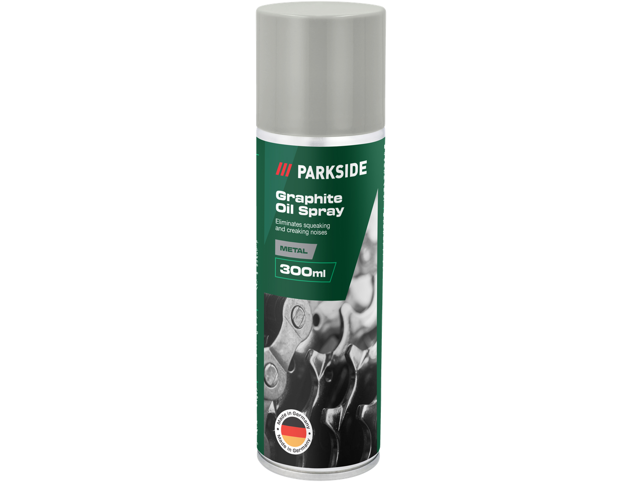 Parkside Graphite Oil Spray for eliminating squeaking, 300ml.