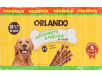 Bâtonnets à mâcher Orlando pour chiens au gibier, 16 bâtonnets individuels, megapack 176g.