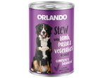 Nourriture pour chiens Orlando Stew avec agneau, pâtes et légumes en sauce