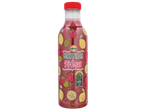 Limonada de morango Solevita em garrafa de plástico 100% reciclado.