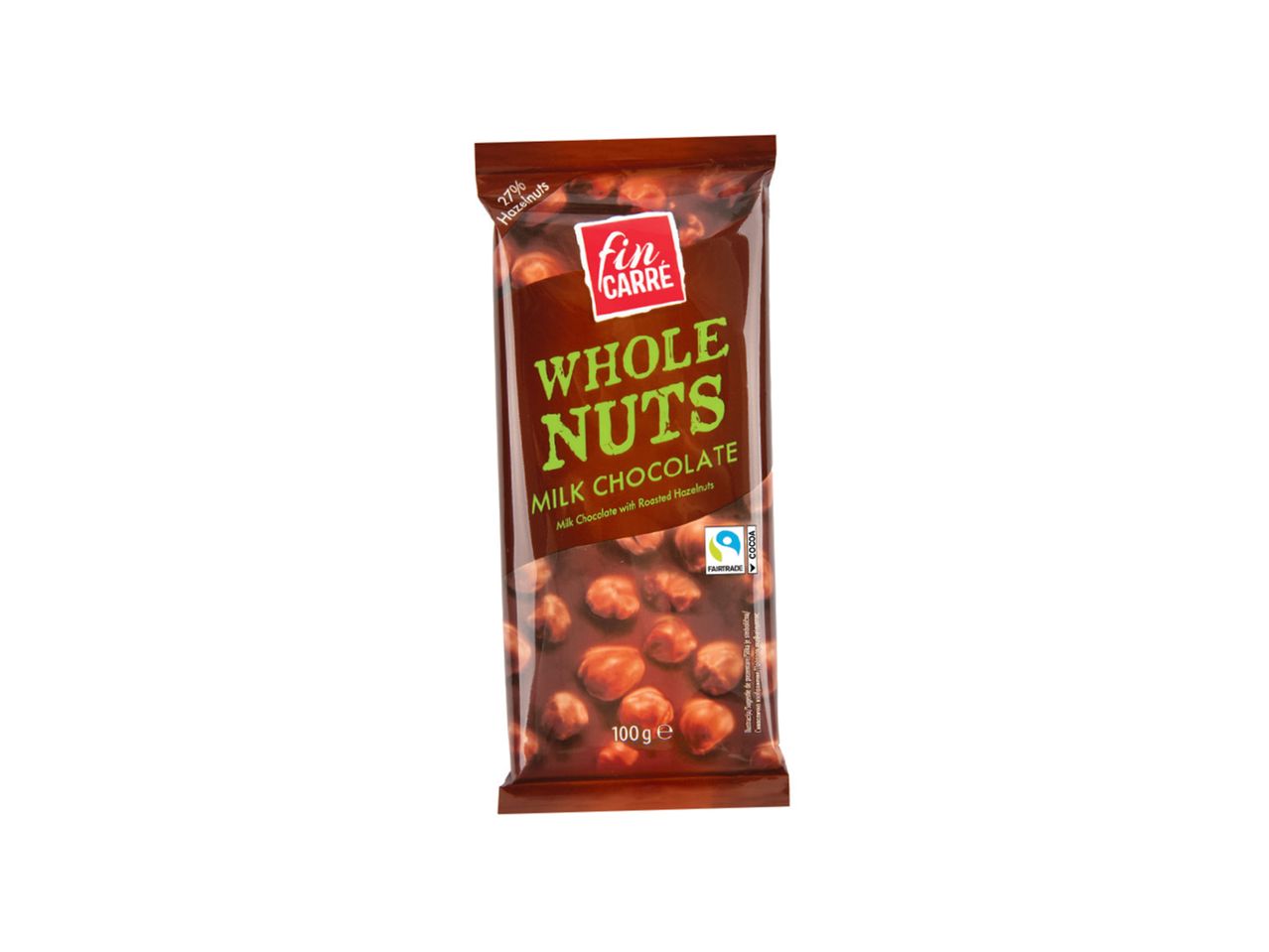 Čokoladica sa celim orasima, brend 'Whole Nuts'.