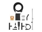 Vacuum cleaner accessories including hoses, filters, bags, and various nozzles.