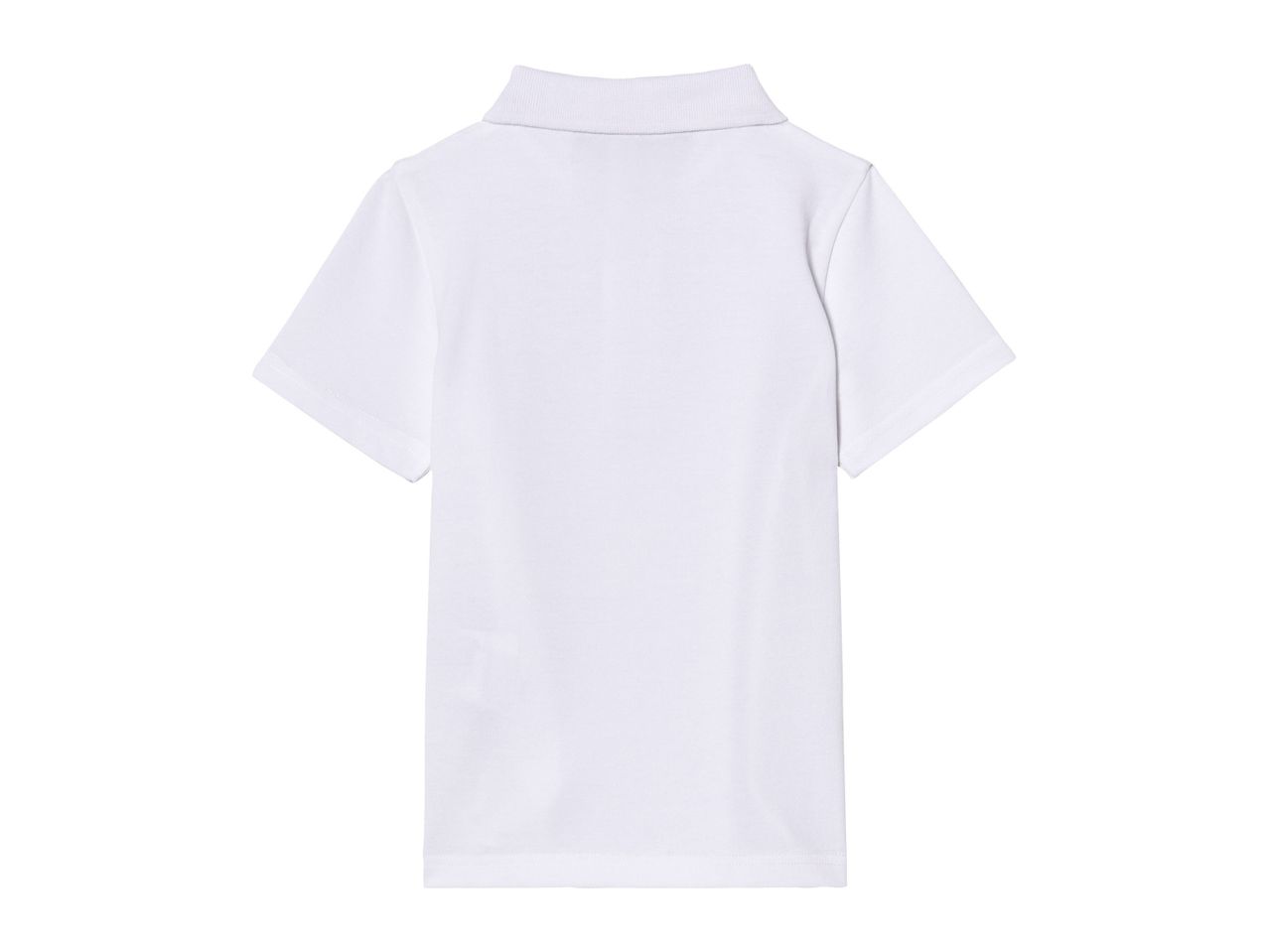 White short-sleeve polo shirts.