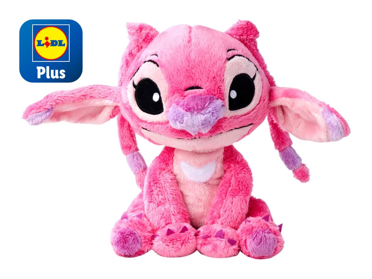 Pink Lilo & Stitch Angel plush for Lidl Plus.