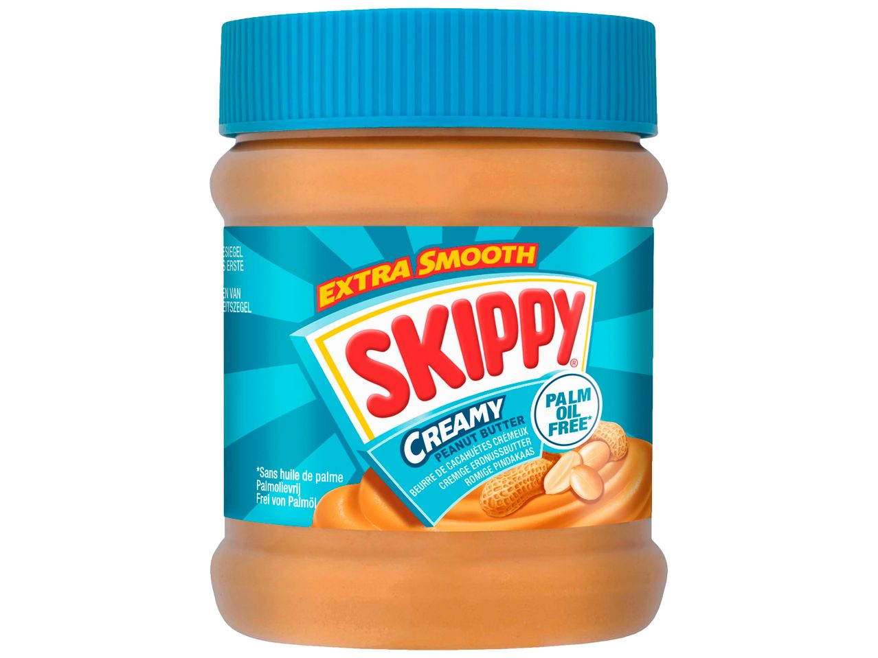 Pot de beurre de cacahuète Skippy crémeux.