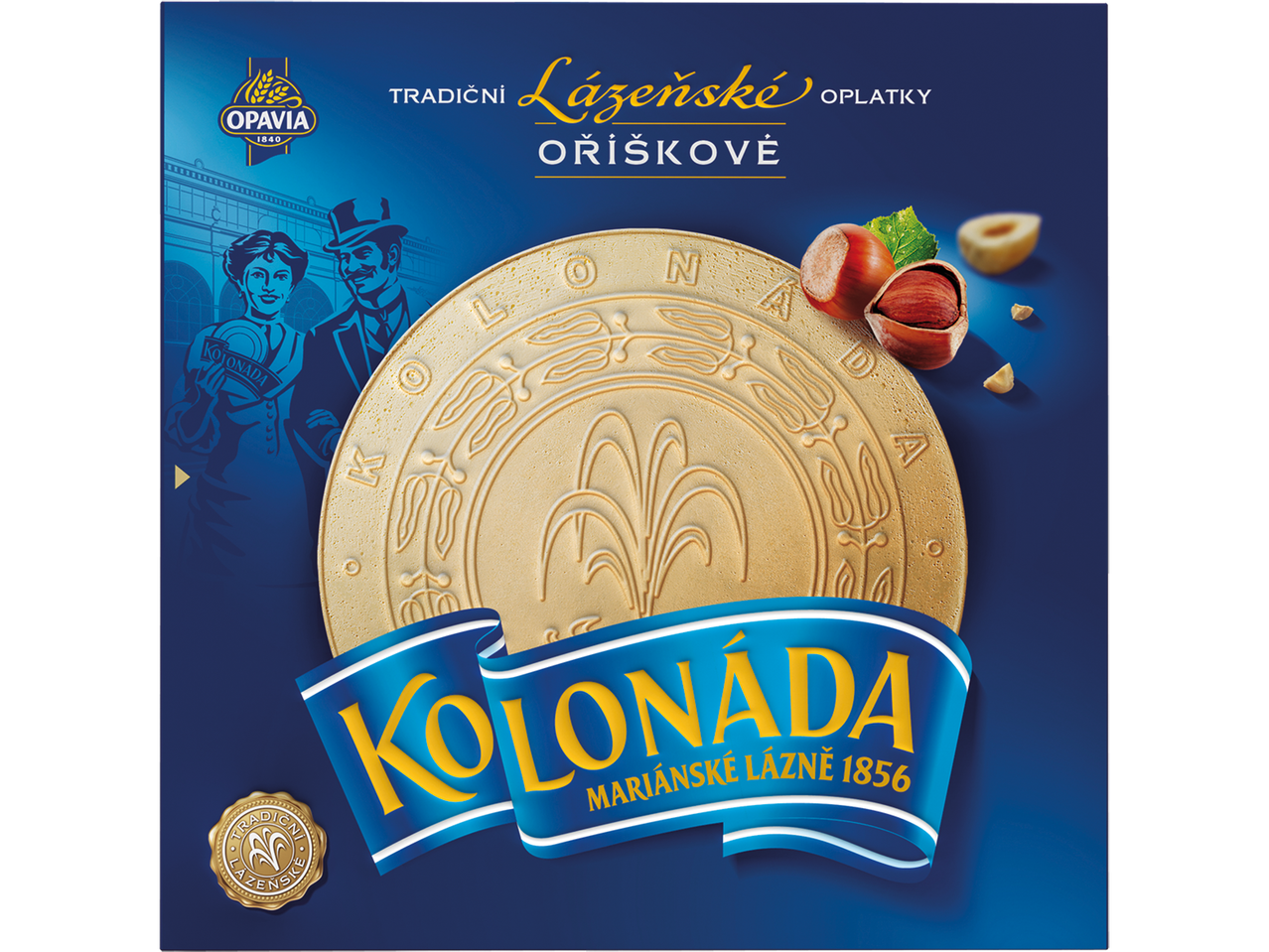 Opavia Lázeň.oplatky lískooříškové