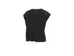 Maglietta nera Crivit a maniche corte con inserti in mesh.