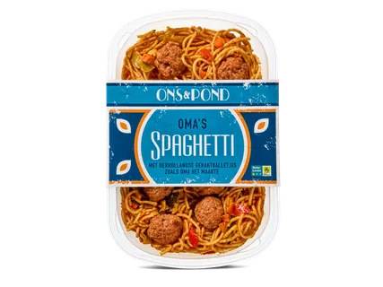Oud Hollandse spaghetti gehaktbal