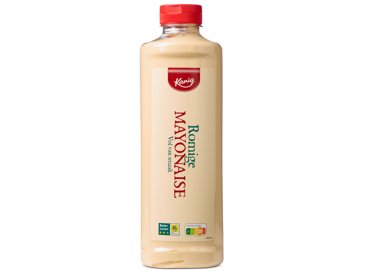 Kania Romige Mayonaise in een knijpfles met Beter Leven en Nutri-Score D.