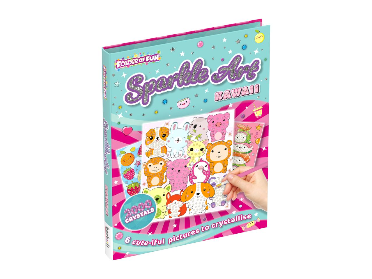 Sparkle Art Animals activity book with stickers.