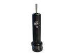 Black beverage dispenser with a chrome tap and drip tray
