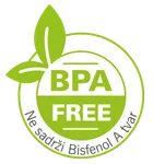 BPA Free oznaka: proizvod ne sadrži bisfenol A.