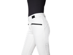 CRIVIT women's softshell ski pants in white, side view