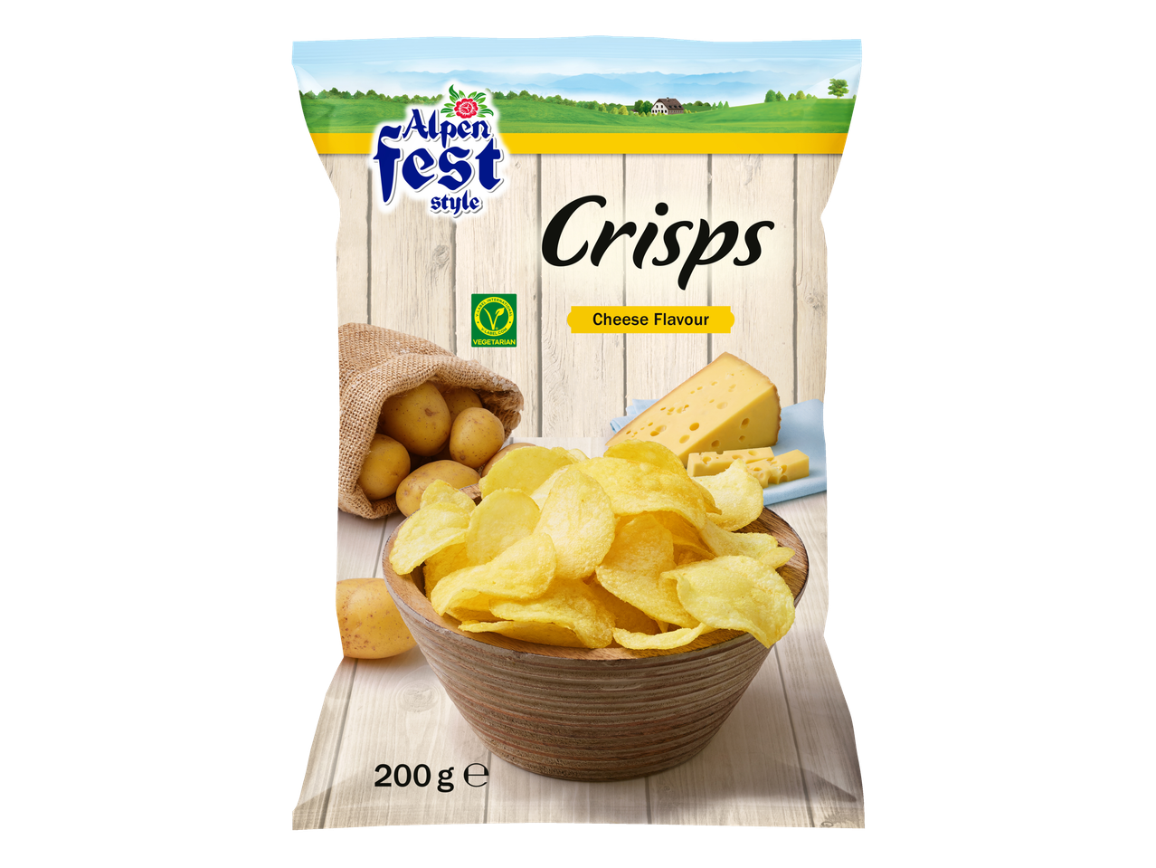 Alpen Fest Style krõpsud, juustumaitselised.