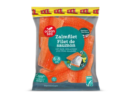 Zalmfilet met huid