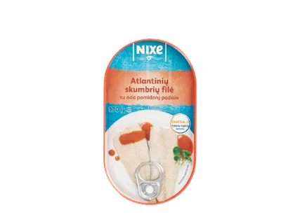 Skumbrių filė pomidorų padaže