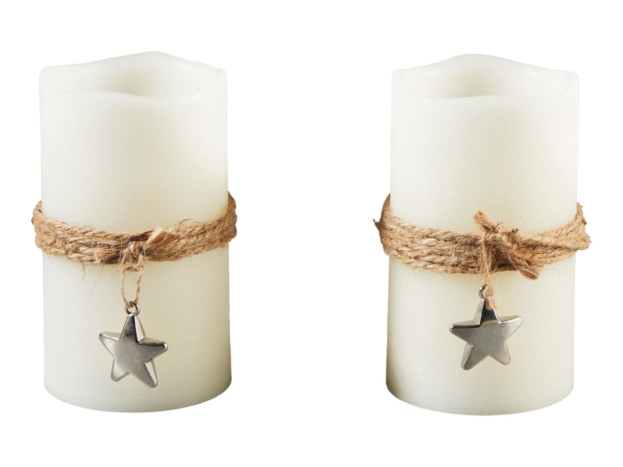 Livarno Home LED Candles with Star - 2 Pack